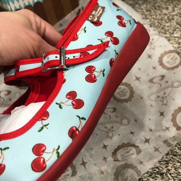 Cherry 🍒 Mary Jane Flats by Irregular Choices - Picture 3 of 16